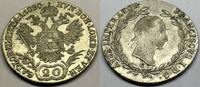 Österreich Kaiserreich Böhmen Tschechien 20 Kreuzer Silber M#5830 - Franz II. 1792-1835 Austria Bohemia -