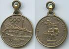 Deutschland Bayern Medaille Olympische Spiele PA436 - Olympiastadion München - Präemaschine KF aus dem Jahre 1938 -