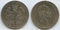 Sachsen-Albertinische Linie 1 Sterbetaler Silber 1854 S0013 - Friedrich August II. 1836-1854 Sehr schön +