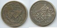 Eroberung der Weltmeere Medaille versilbert G12786 - Santa Maria Segelschiff -
