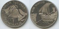 Niederlande 1 Damiaatje Medaille G12814 - Segelboot 750 years of the city of Haarlem Netherlands -