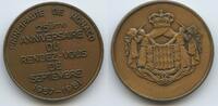 Monaco Fürstentum Principauté de Monaco Medaille G13380 - 25ème Anniversary Rendez-Vous de September 1957-1981 -