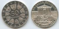 Österreich 2.Republik 1945-2001 50 Schilling Silber R10385 - 50 Jahre Republik Parlament Wien Austria -