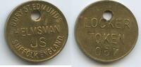 Großbritannien Great Britain United Kingdom Locker Token Wertmarke Jeton G13441 - Helmsman Bury St Edmunds Suffolk -