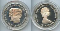 Mauritius 10 Rupees Silber G0156 - Royal Wedding - Wedding of Prince Charles and Lady Diana Hochzeit -