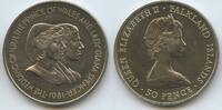 Falkland Inseln Malwinen 50 Pence G0202 - Royal Wedding of Prince Charles & Lady Diana Spencer - Falkland Islands -
