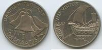 Niederlande 1 Damiaatje Medaille G16446 - Segelboot 750 years of the city of Haarlem Netherlands -