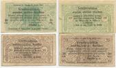 Slowenien 10 + 20 Vinarjev Notgeldscheine lot GB387 - Ljubljana Laibach Slowenia -