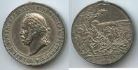 Deutsches Reich Preussen Bronzemedaille versilbert M#6425 - Wilhelm I. Deutscher Kaiser König von Preussen - Manöver 1886 -