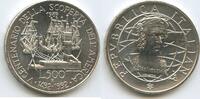 Italien Republik 500 Lire Silber M#7611 - 500th Anniversary of discovery of America - Colombo The departure Italy -