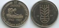 Deutschland Bonn Medaille GX1122 - 25 Jahre Deutsche Welthungerhilfe 1962-1987 - Frau bei Ernte -