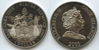 Cook Islands 1 Dollar 2001 GS1396 - Salt Lake City Winter Olympics 2002 Unzirkuiert