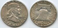 Vereinigten Staaten von Amerika Franklin Half Dollar 1963 H0564 - Liberty Bell United States USA Vorzüglich