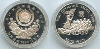 Südkorea 5000 Won Silber G3805 - Tug of War Olympia Seoul 1988 Proof South Korea -