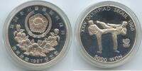 Südkorea 5000 Won Silber G3809 - Tae Kwon Do Olympia Seoul 1988 Proof South Korea -