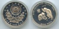 Südkorea 5000 Won Silber G3811 - Boys spinning top Olympia Seoul 1988 Proof South Korea -