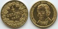 Deutschland Baden-Württemberg Medaille 1/2 Gulden 1843 vergoldet G13865 - Karl Heinrich Knorr 1800-1875 -