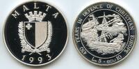 Malta 5 Liri (10 Ecus) Silber M#1022 - 430 Years of Defence of Christian Europe Proof -