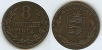 Guernsey 8 Doubles G7477 - British Dependency George V. 1910-1936 -
