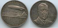 Deutsches Reich Weimar Silbermedaille zeppelin M#7196 - Amerikafahrt LZ 126 (ZRIII) Dr. Hugo Eckener -