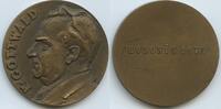 Tschechoslowakei Hodonín Große Bronzemedaille GX733 - Klement Gottwald - Communist party Czechoslovakia -