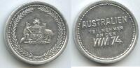 Bundesrepublik Deutschland - Australien Medaille G12107 - Fussball Weltmeisterschaft - Teilnehmer an der WM74 -