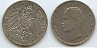 Bayern Königreich 3 Mark Silber 1909 D München S0418 - Otto 1886-1913 - Kingdom of Bavaria German states Sehr Schön +