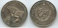 Kuba Cuba 1 Peso M#3212 - The Cuban rock iguana (Cyclura nubila) -