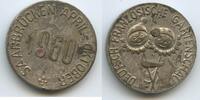 Deutschland Frankreich Medaille versilbert GY874 - Deutsch-Französische Gartenschau Saarbrücken April-Oktober -