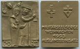 Bronzeplakette 1993 Österreich Bundesheer M#0063 - Militärseelsorge Weihnachten 1993 Auslandseinsatz Unzirkuiert