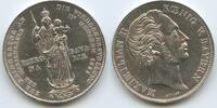 Doppelgulden Silber 1855 Bayern Königreich München S0033 - Maximilian II. Joseph 1848-1864 Madonna Bavaria Vorzüglich