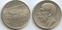 Brasilien 5000 Reis Silber G15903 - Santos Dumont Flügel Brazil Brésil -