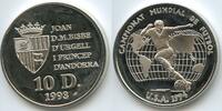 10 Diners Silber 1993 Andorra G0451 - XV FIFA World Cup in United States 1994 - Joan Martí i Alanis Polierte Platte