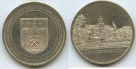 Deutsches Reich Sachsen Messingmedaille versilbert PA851 - 250-jährige Jubiläum der Stadt Johanngeorgenstadt -