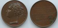 Österreich Kaiserreich - Russland Einseitige Bronzeplakette M#5648 - Josepha Fodor-Mainville 1793-1870 Sängerin -