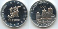 10 Euro Silbermedaille 1996 Finnland PA205 - Castle at Olavinlinna Finland Polierte Platte, leicht angelaufen