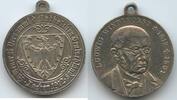 Deutsches Reich Kaiserreich Aachen Bronzemedaille, versilbert M593 - Ludwig Windthorst 1812-1891 - 59.Generalversammlung deutscher Katholiken -
