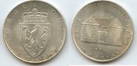 10 Kroner Silber 1964 Norwegen M#5628 - Norway Constitution Sesquicentennial - Eidsvoll 1814-1964 Vorzüglich - Unzirkuliert, leichte Patina