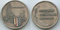 Deutschland Baden-Württemberg Bronzemedaille versilbert PA925 - 1000 Jahre Gottmadingen 965-1965 -
