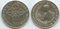 Bhutan 30 Ngultrums Silber GS769 - FAO - International Women's Year - Jigme Singye Wangcuck 1972-2006 -