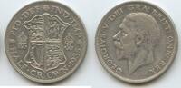 Großbritannien Half Crown (½ Crown) Silber H0535 - King George V. 1910-1936 Great Britain United Kingdom -