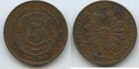 5 Centésimos de Real 1857 D Uruguay G12664 - Sonne - Oriental Republic of Uruguay Sehr schön