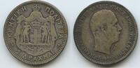 Griechenland Kreta 5 Drachmai Silber G7299 - George 1898-1906 Crete Grèce Greece -