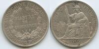 Französisch Indochina 1 Piastre Silber M#1017 - French Indochina -