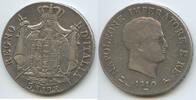 Italien-Königreich (unter Napoleon) 5 Lire Silber GB1379 - Napoleon I. 1804-1814 SEHR RAR Italy Napoleonic Kingdom -