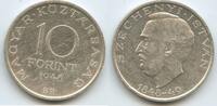 Ungarn Magyar Köztársaság 10 Forint Silber M#7330 - Revolution Széchenyi István Hungary -