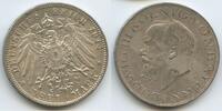 Bayern Königreich 3 Mark Silber S0427 - Ludwig III. 1913-1918 RAR -