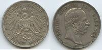 Deutsches Reich Kaiserreich Sachsen 5 Mark Silber S0174 - König Georg I. 1902-1904 - German state Kingdom of Saxony -