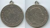Österreich Kaiserreich Wien Doppelgulden (2 Fl, 2 Florin) Silber M#3314 - RAR - Kaiser Franz Joseph I. 1848-1916 Belegstück -