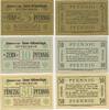 Deutsches Reich Brandenburg 5, 10, 50 Pfennig Gutschein GB488 - Zossen-Halbmondlager - Kriegsgefangenenlager PoW Camp Bank Paper Money -